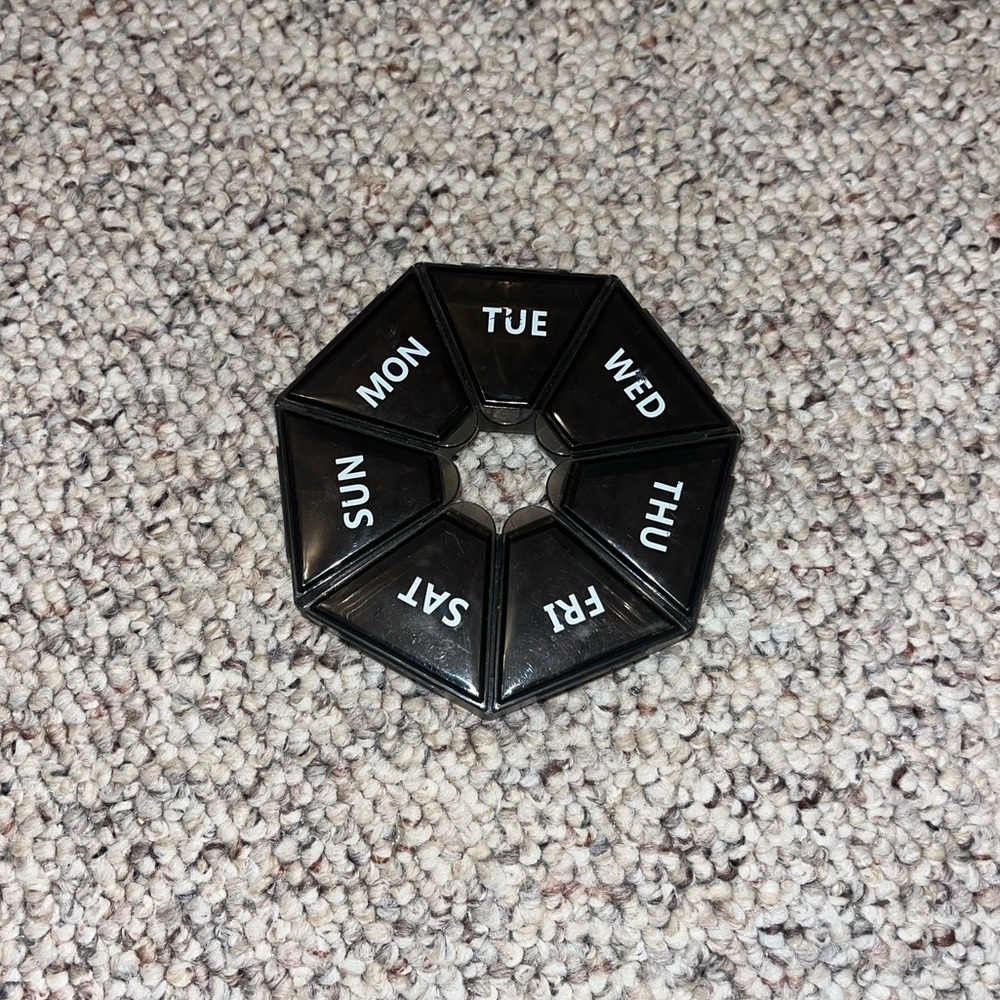 Weekly pill case